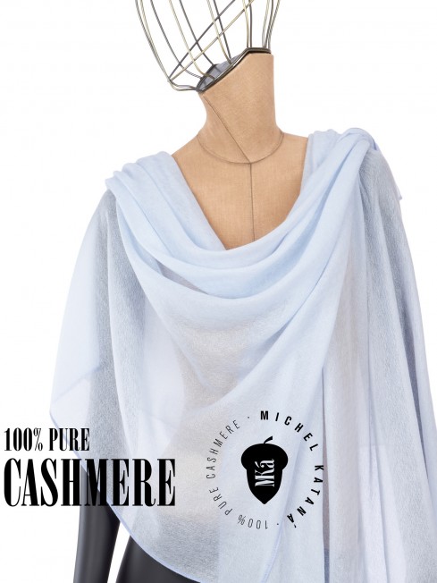 Палантин Унисекс Jq.CASH40_24-JAQUARD-1/AQU